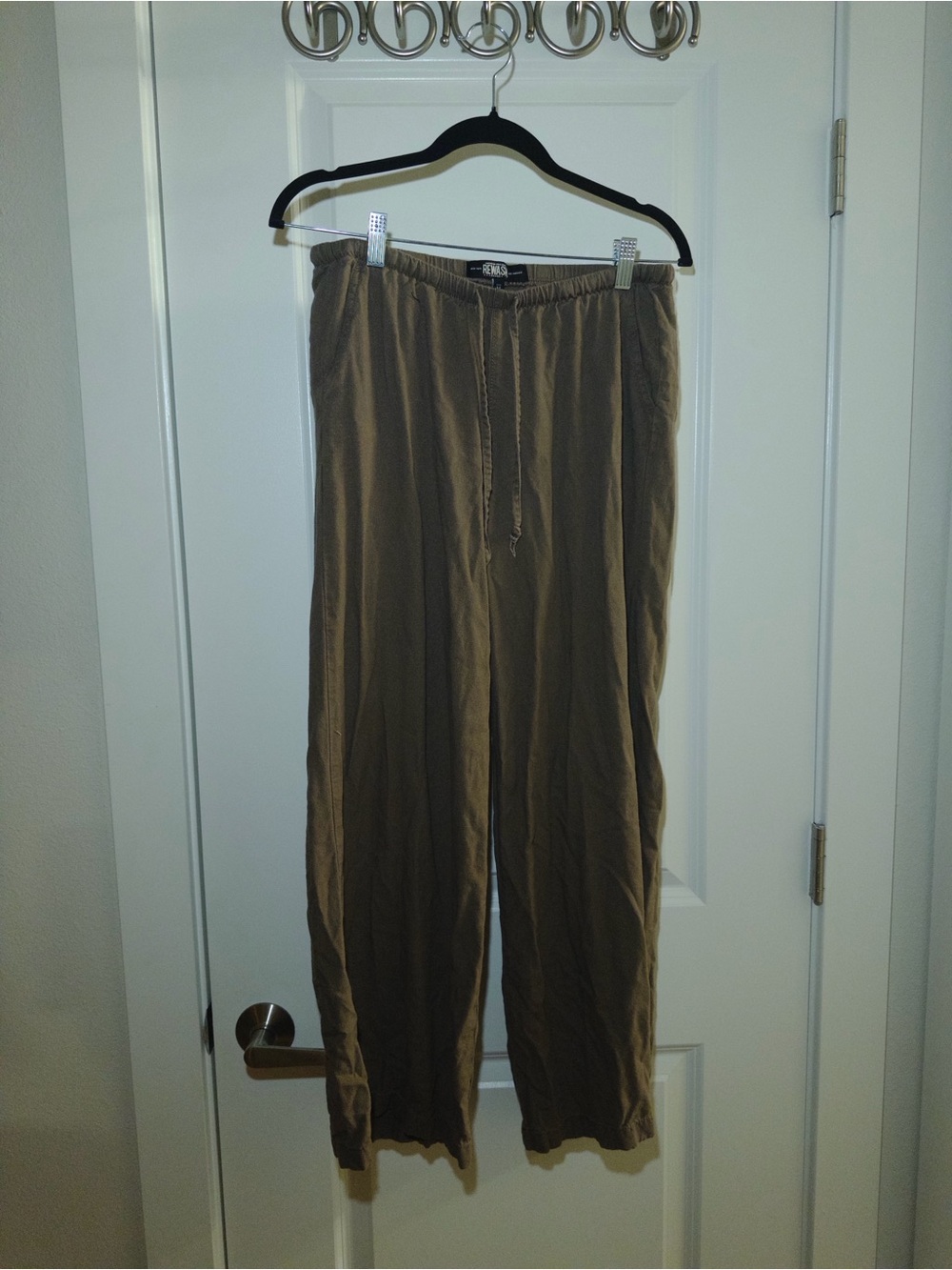 Rewash Men’s Drawstring Jogger Pants - Brown